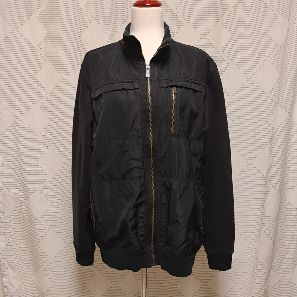 Apt 9 Black Zip-Up Jacket Men's Size Large